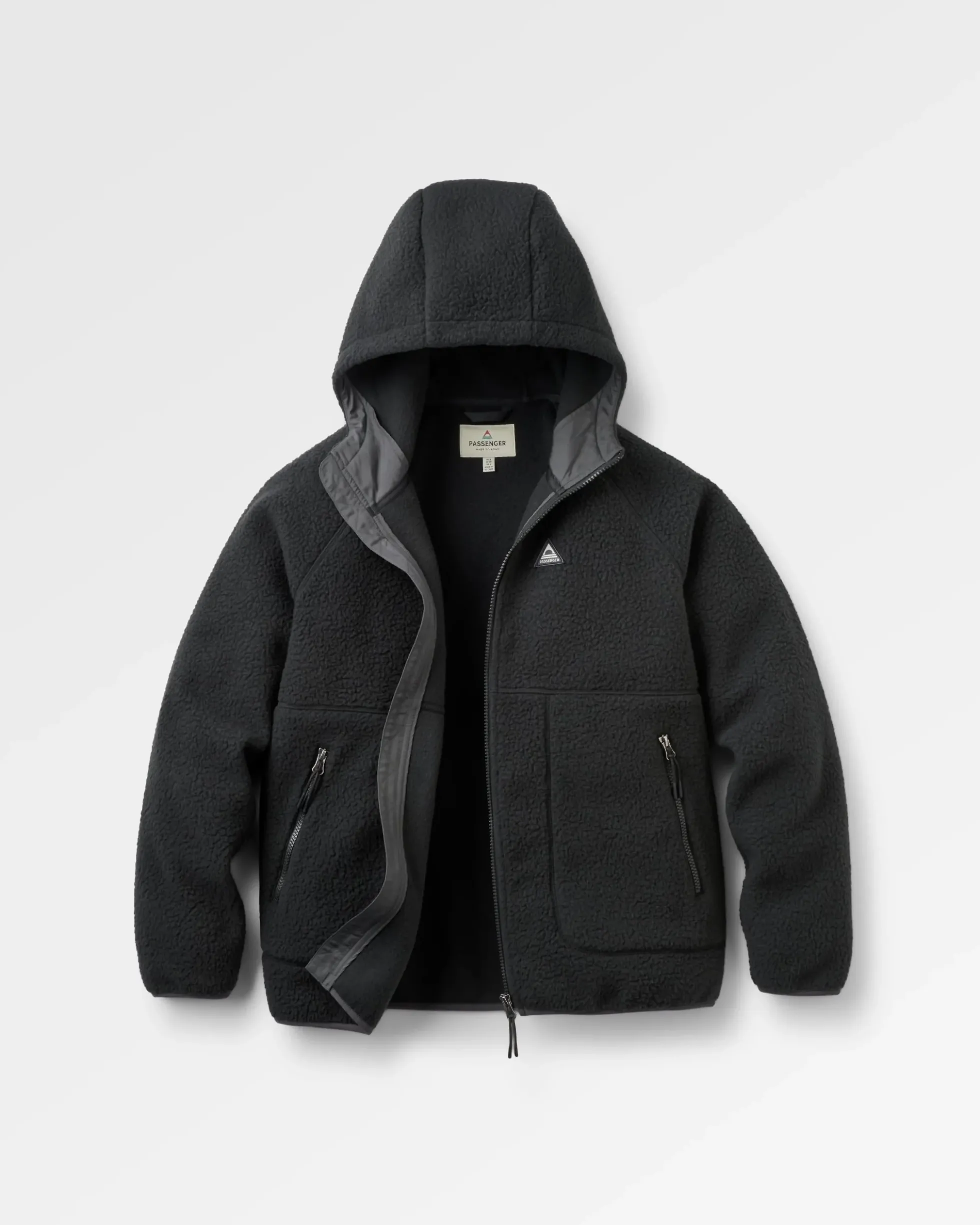 Home Full Zip Hooded Sherpa Fleece
