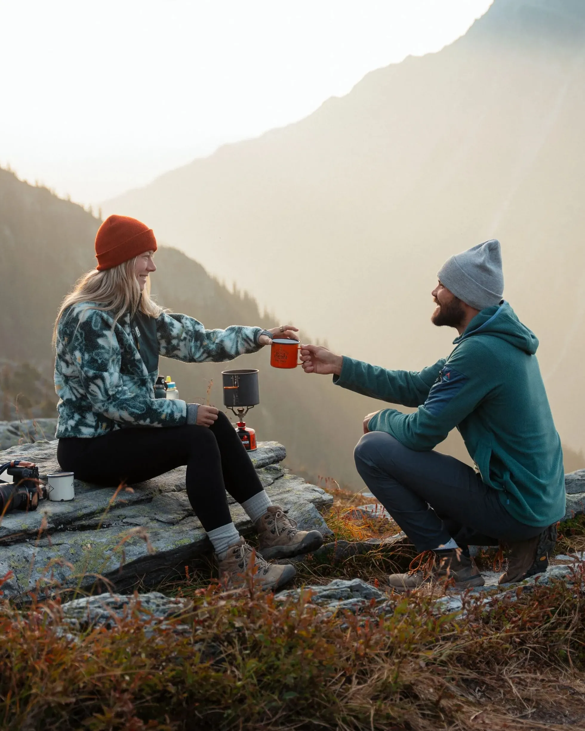Men's Forestscape Grid Fleece Hoodie