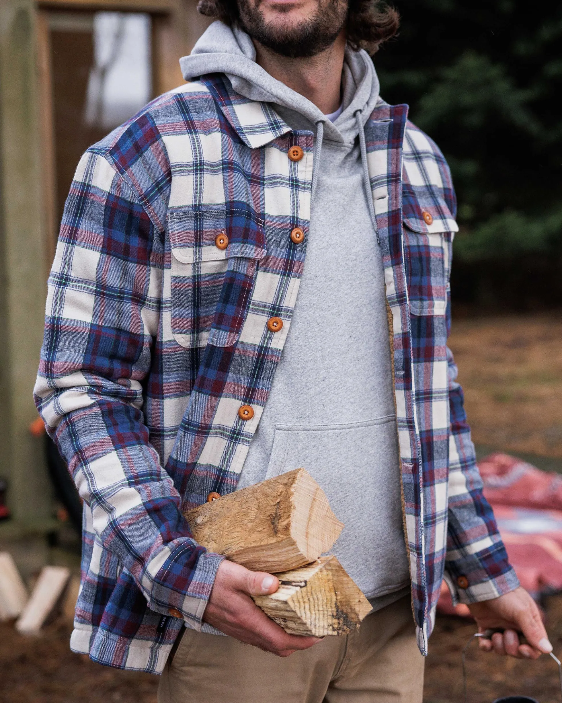 Men's Freestyle Sherpa-Lined Overshirt