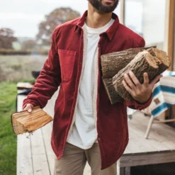 Men's Kodiak Sherpa Lined Cord Overshirt