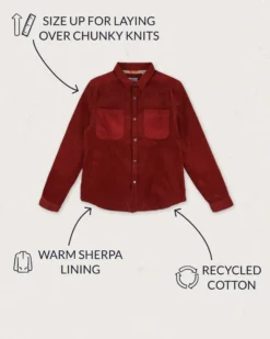 Men's Kodiak Sherpa Lined Cord Overshirt