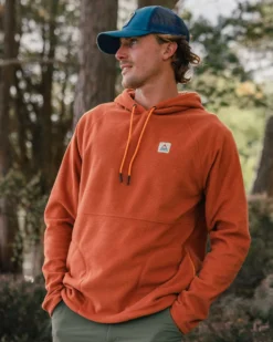 Men's Point Grid Polar Fleece Hoodie