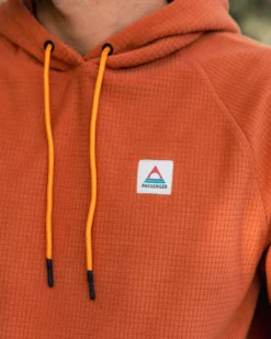 Men's Point Grid Polar Fleece Hoodie