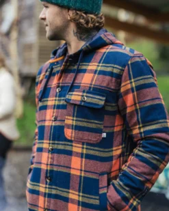 Men's Sherwood Check Hooded Overshirt