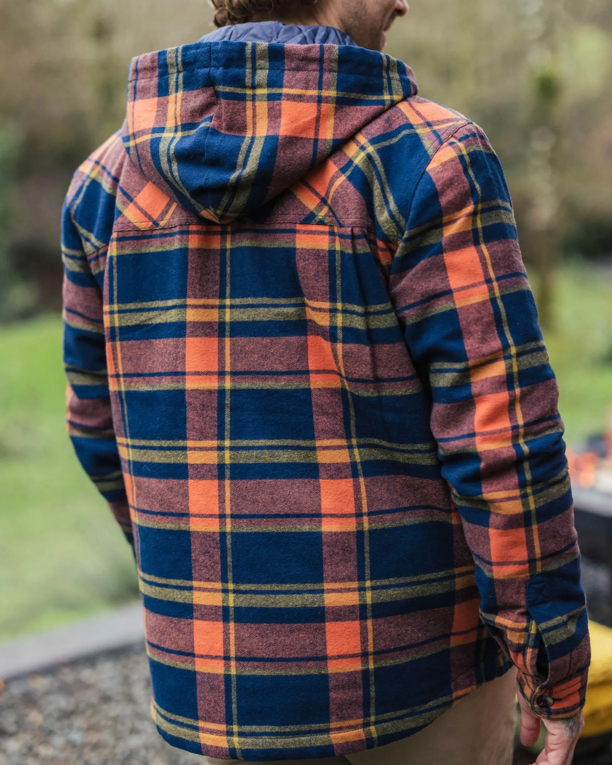 Men's Sherwood Check Hooded Overshirt