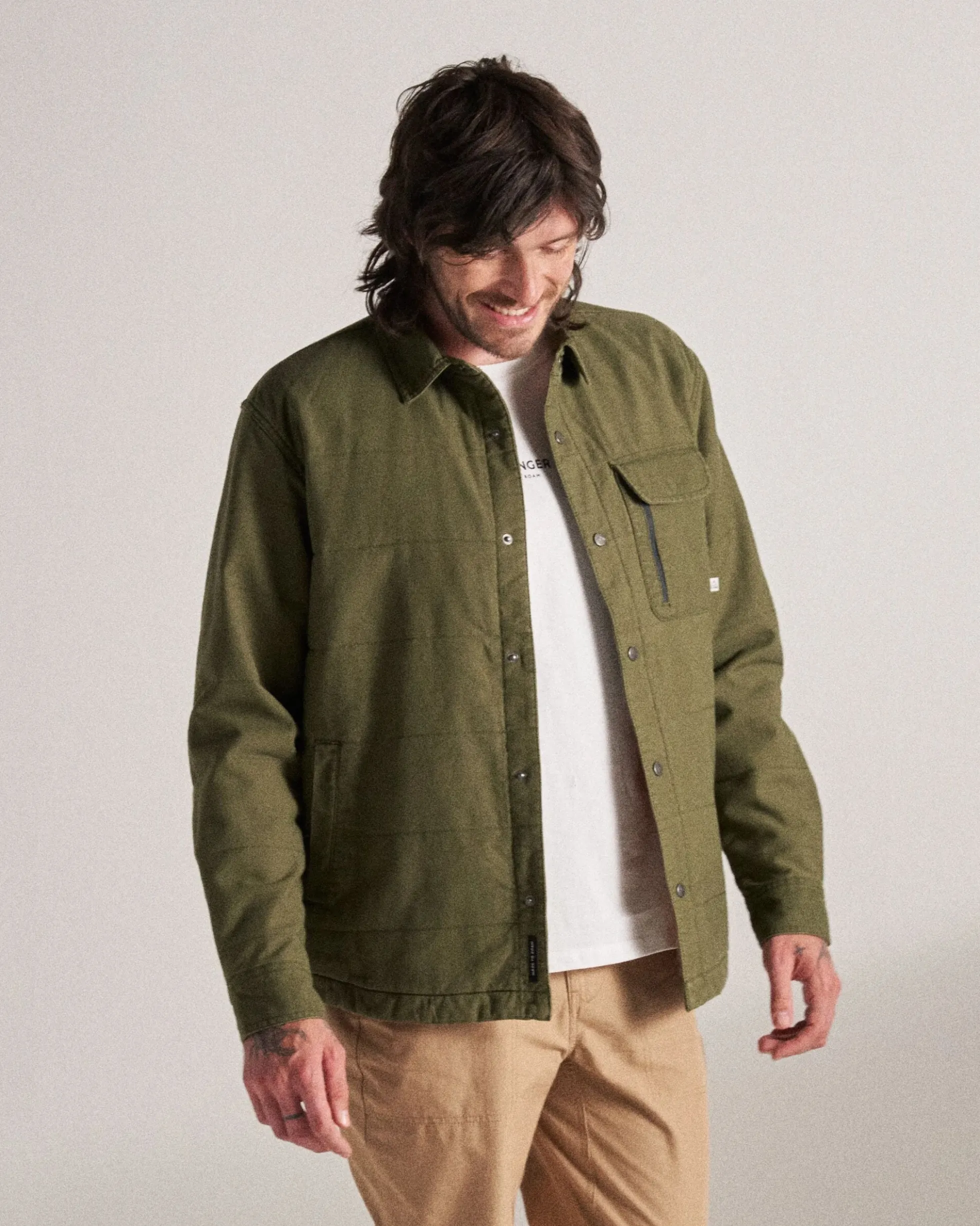 Men's Taranaki Canvas Quilted Overshirt