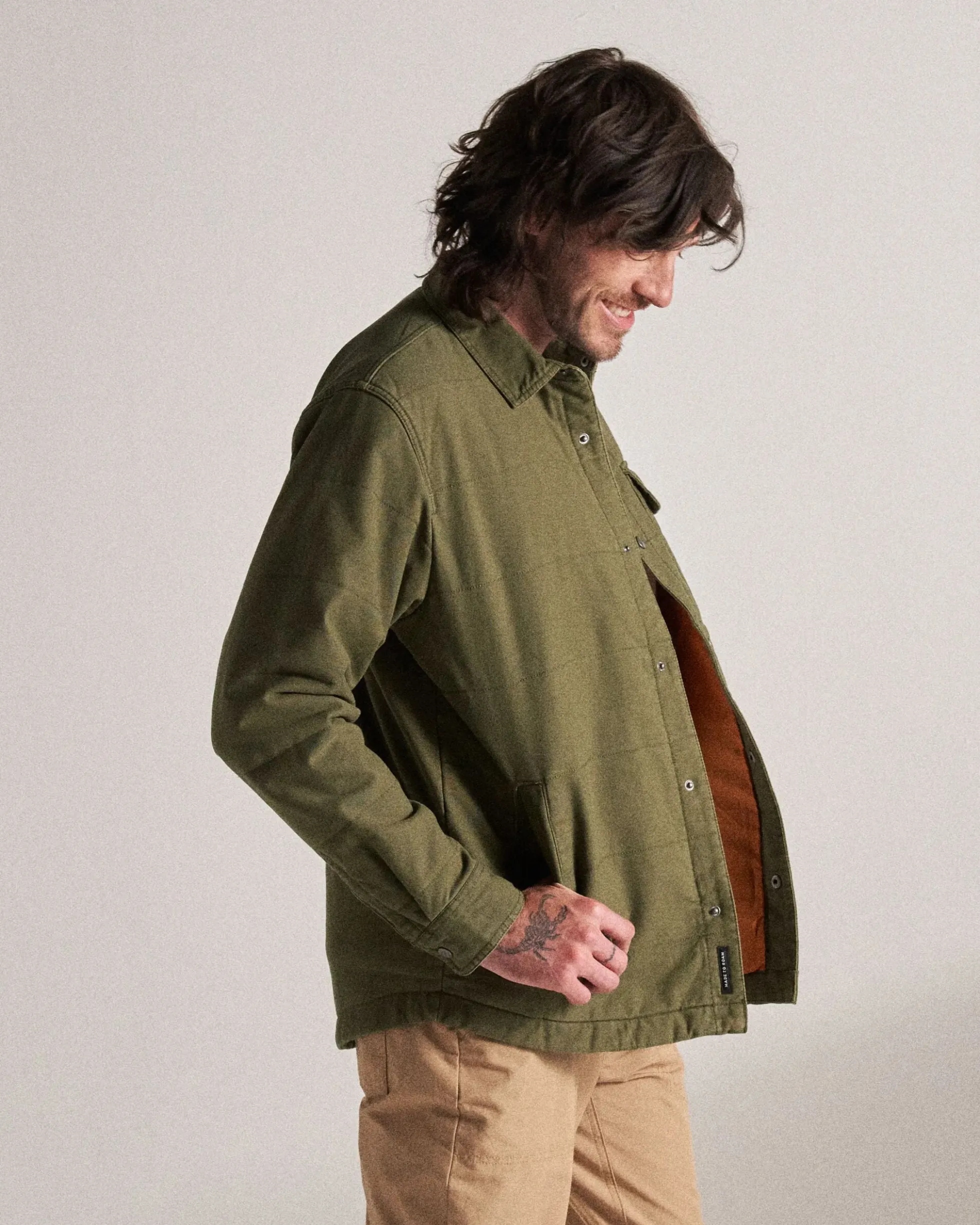 Men's Taranaki Canvas Quilted Overshirt