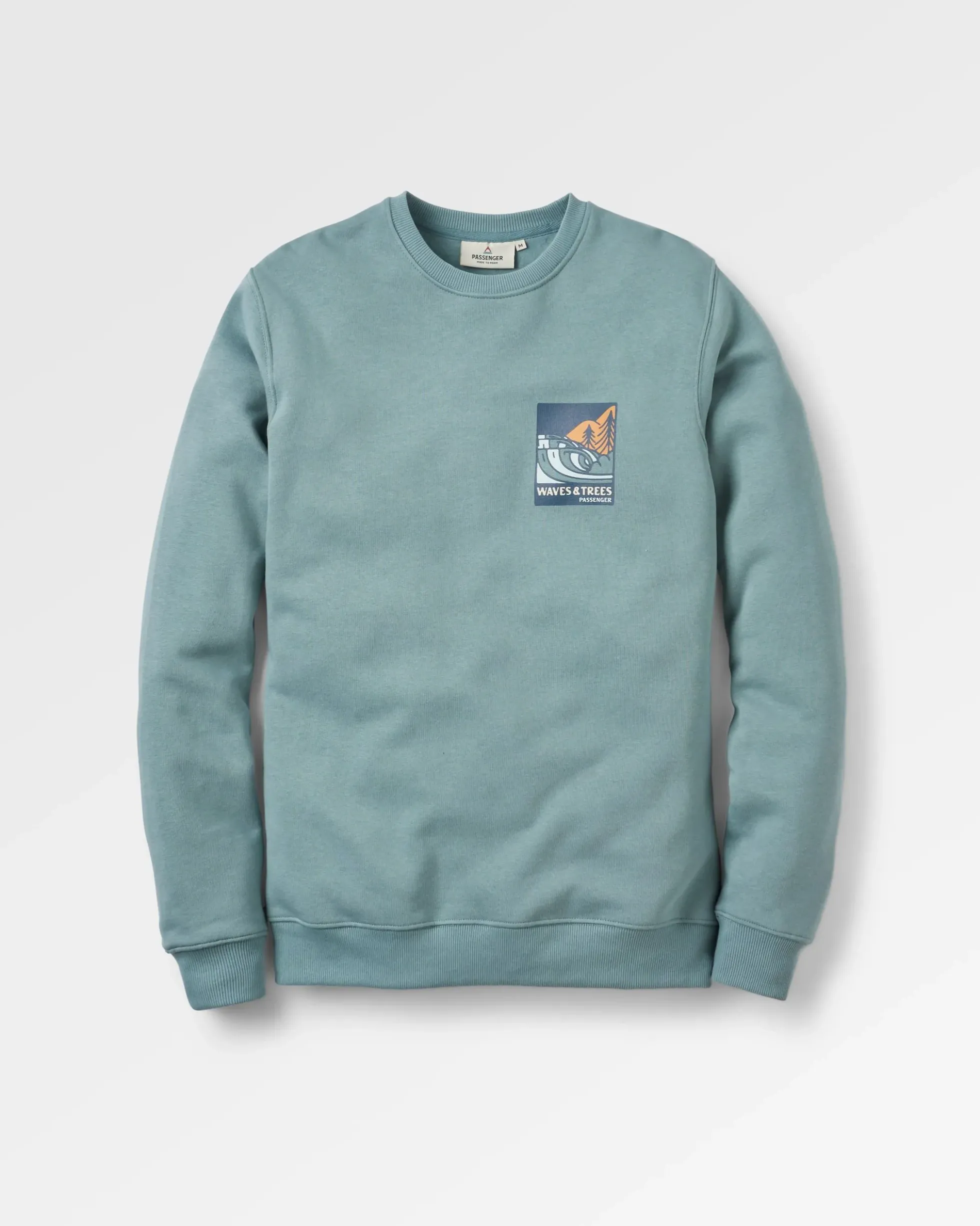 Men's Waves & Trees Organic Cotton Sweatshirt