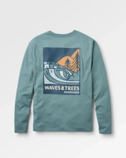 Men's Waves & Trees Organic Cotton LS T-Shirt