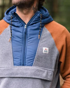 Men's Woodland Hooded 1/2 Zip Polar Fleece