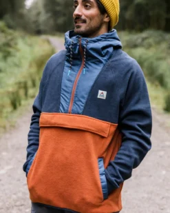 Men's Woodland Hooded 1/2 Zip Polar Fleece