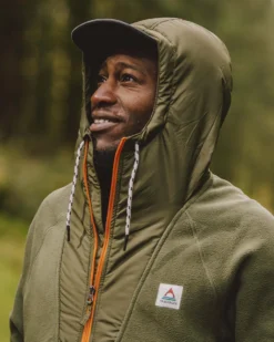 Men's Woodland Hooded 1/2 Zip Polar Fleece
