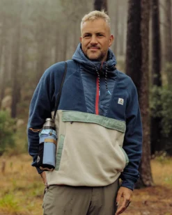 Men's Woodland Hooded 1/2 Zip Polar Fleece