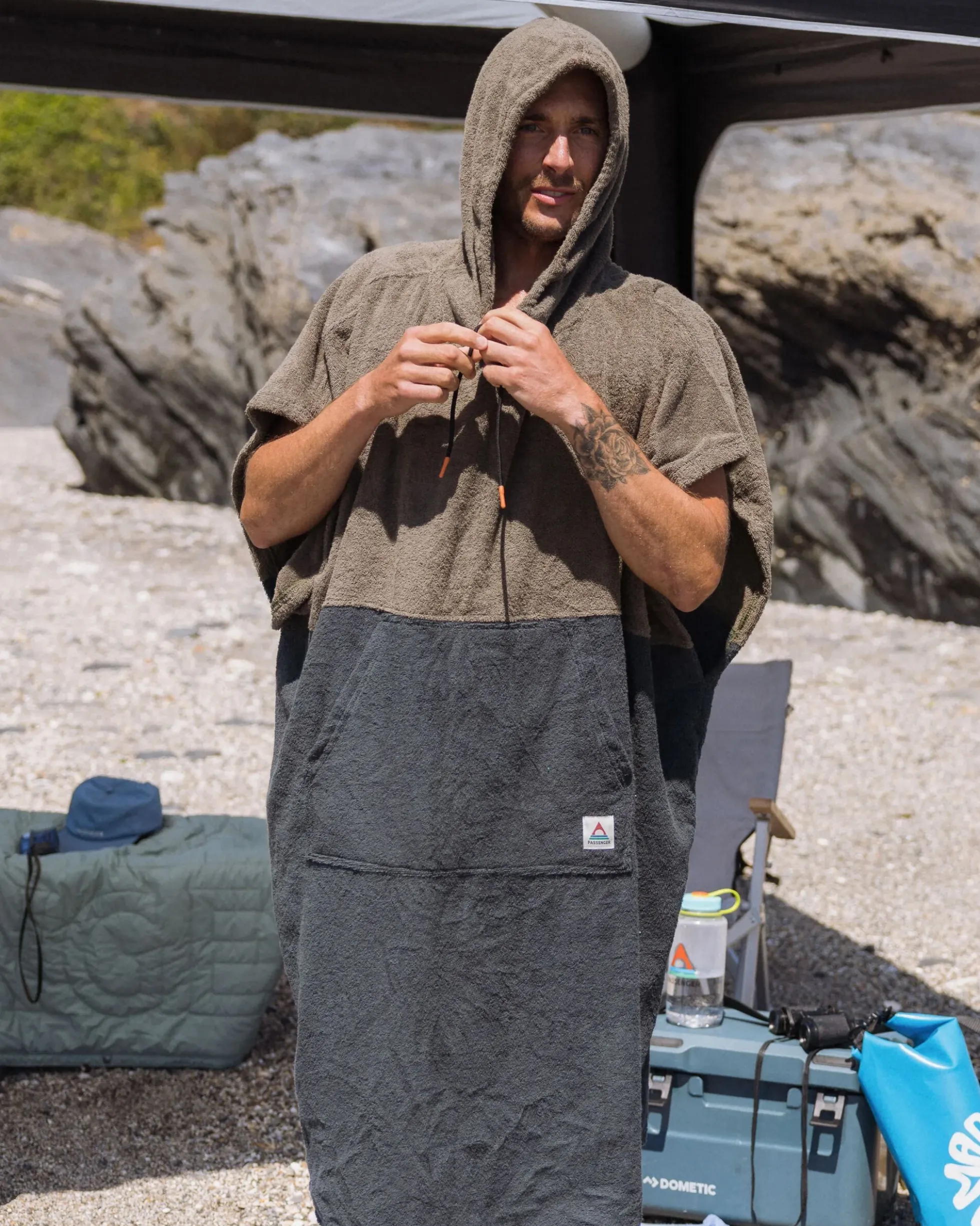 Shoreline Cotton Towel Poncho