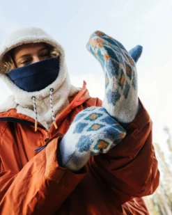 Wave Fleece Lined Mittens