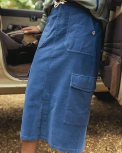 Women's Avian Cord Midi Skirt