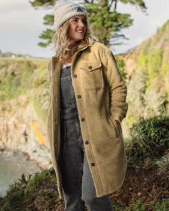 Women's Cloudy Deep-Pile Sherpa Fleece Shirt