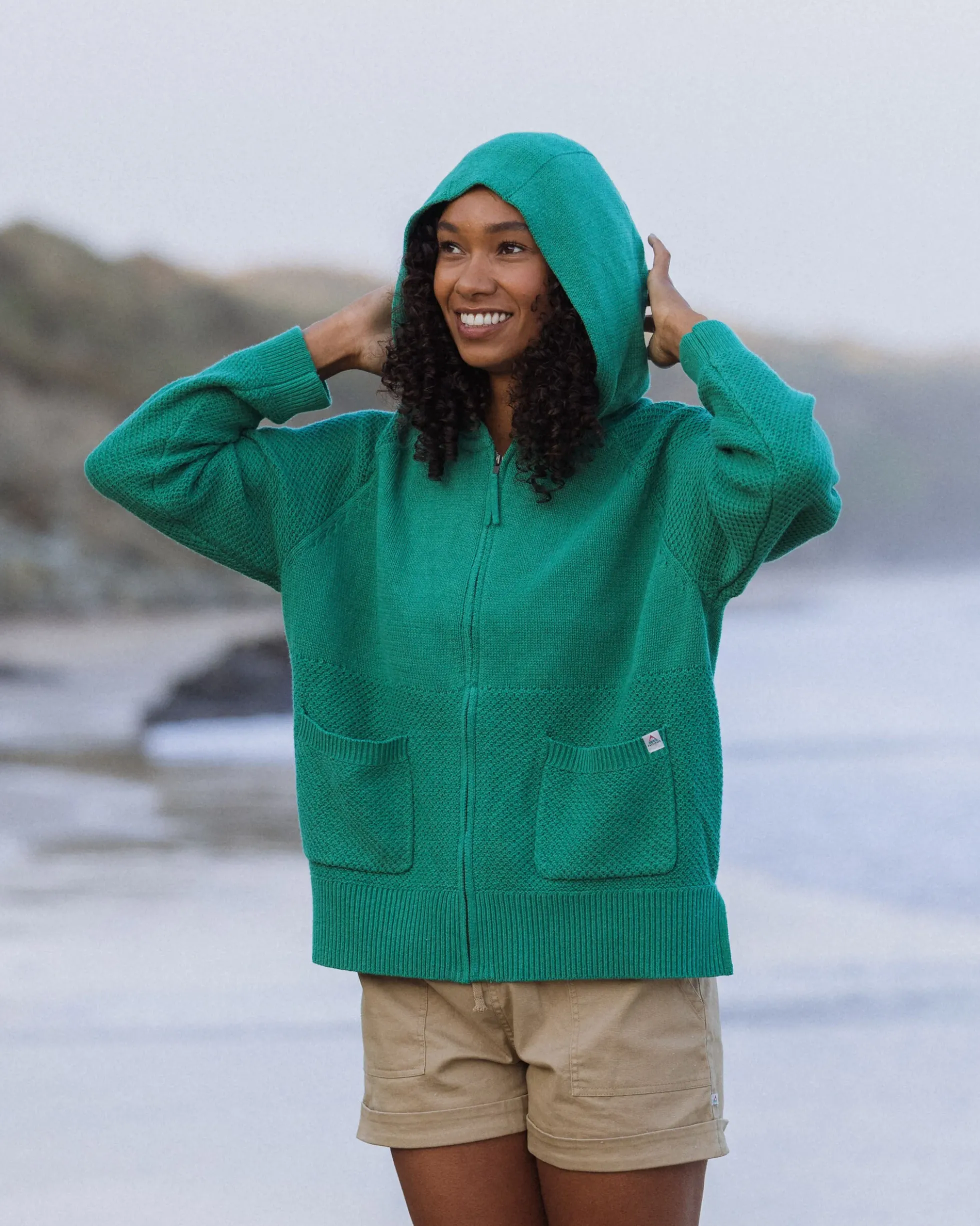 Women's Cove Full Zip Knitted Hoodie