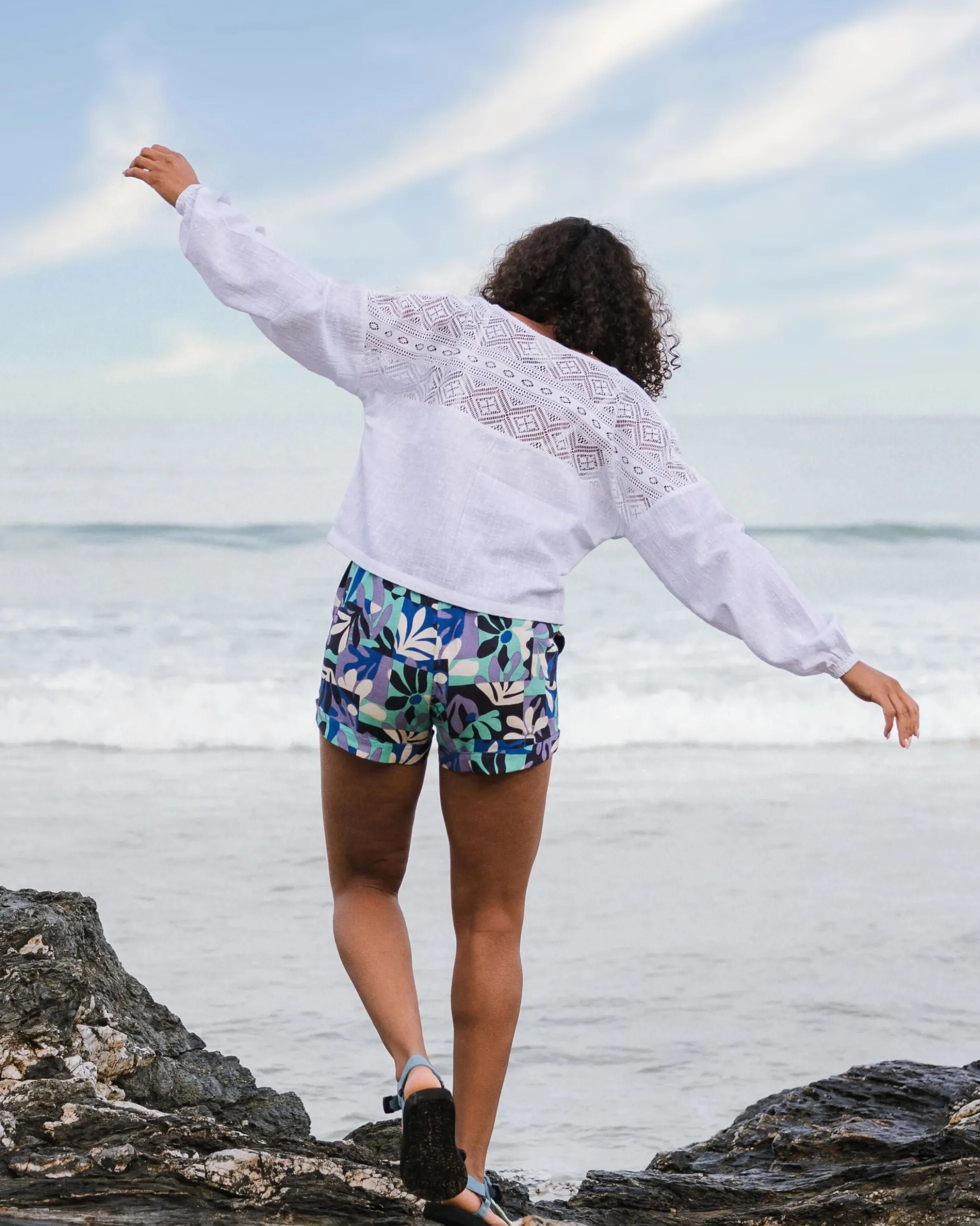 Women's Flurry LS Woven Top