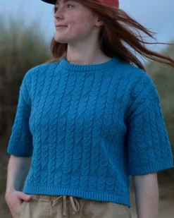 Women's Homely Short Sleeve Knitted Jumper