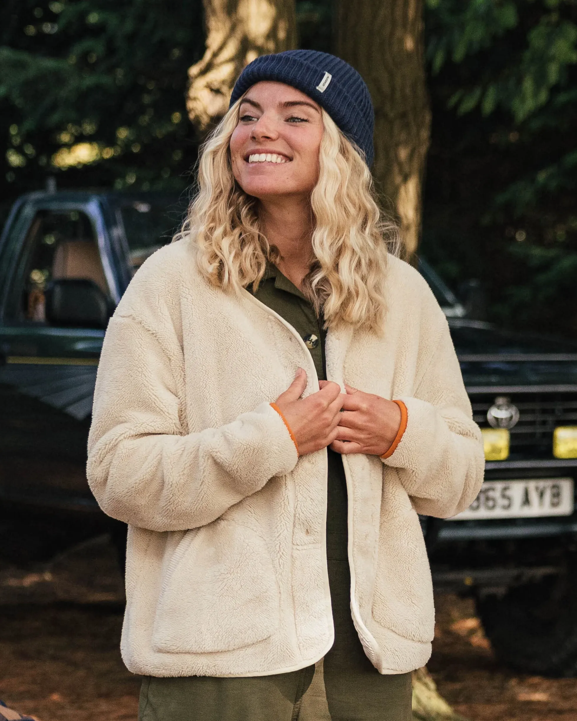 Women's Iris Collarless Fleece Jacket