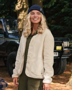 Women's Iris Collarless Fleece Jacket