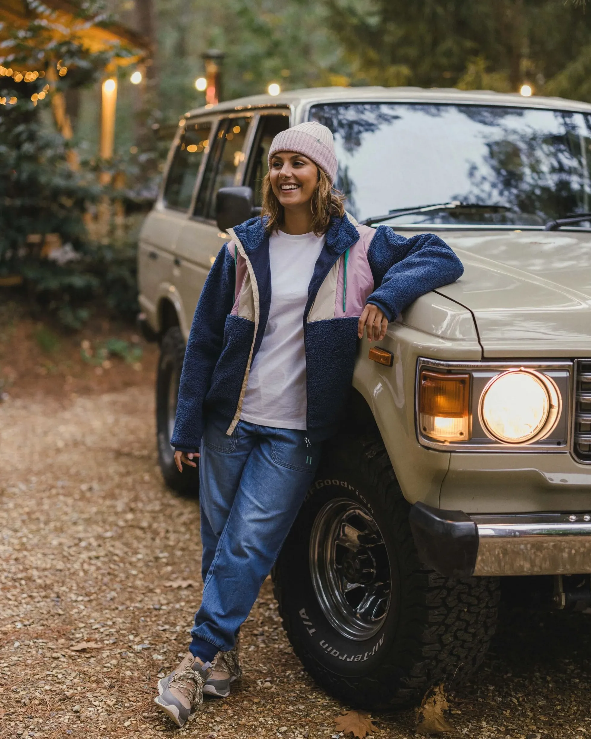 Women's Joy Full Zip Lined Hooded Sherpa Fleece