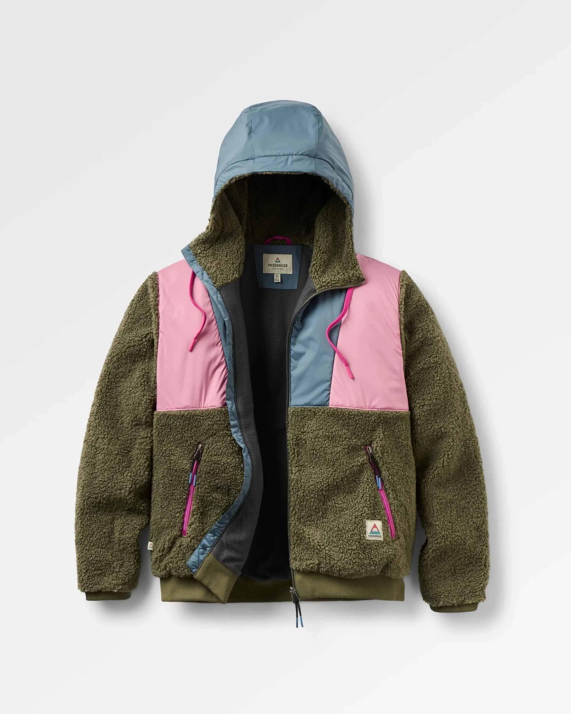 Women's Joy Full Zip Lined Hooded Sherpa Fleece