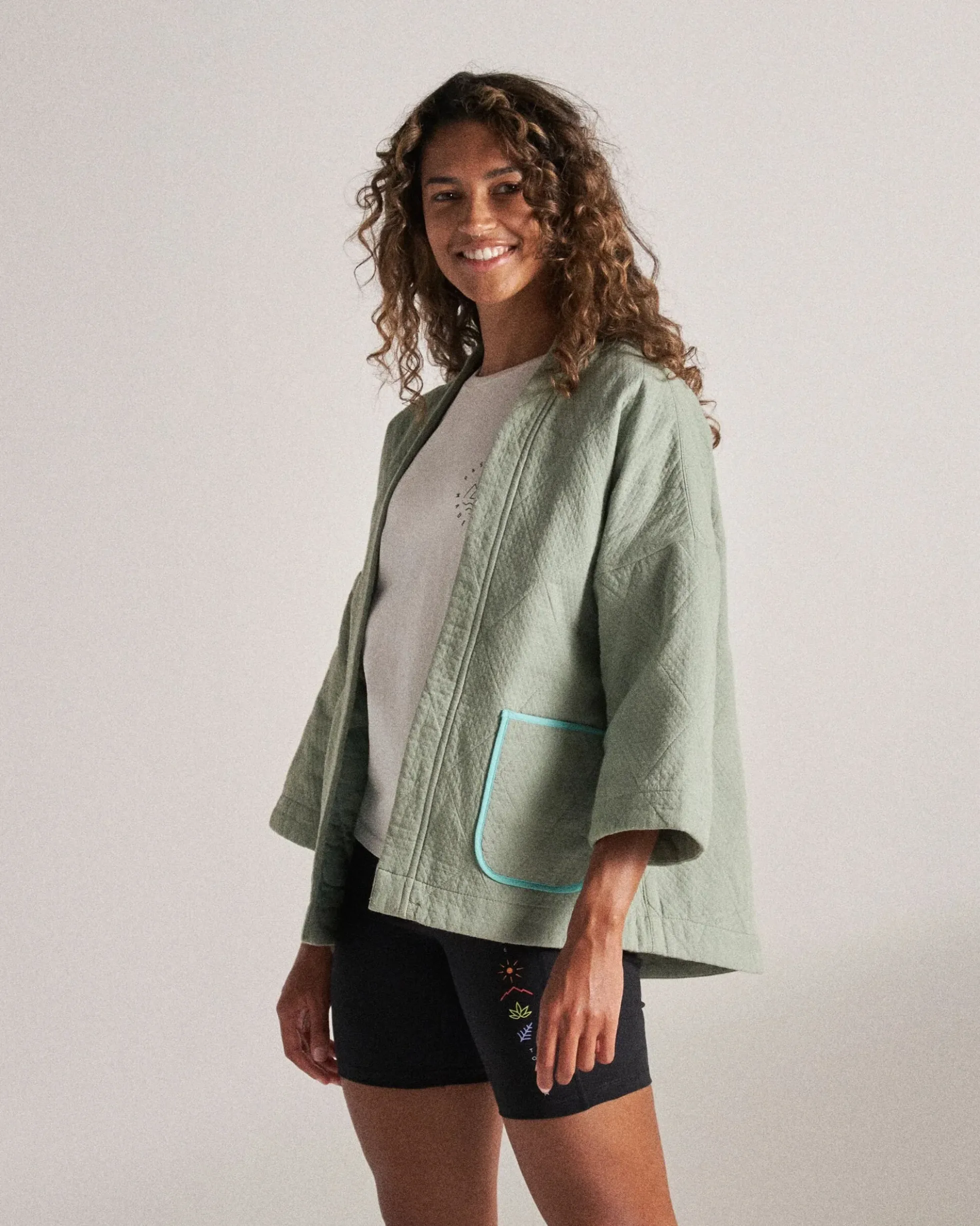 Women's Mira Organic Cotton Quilted Overshirt