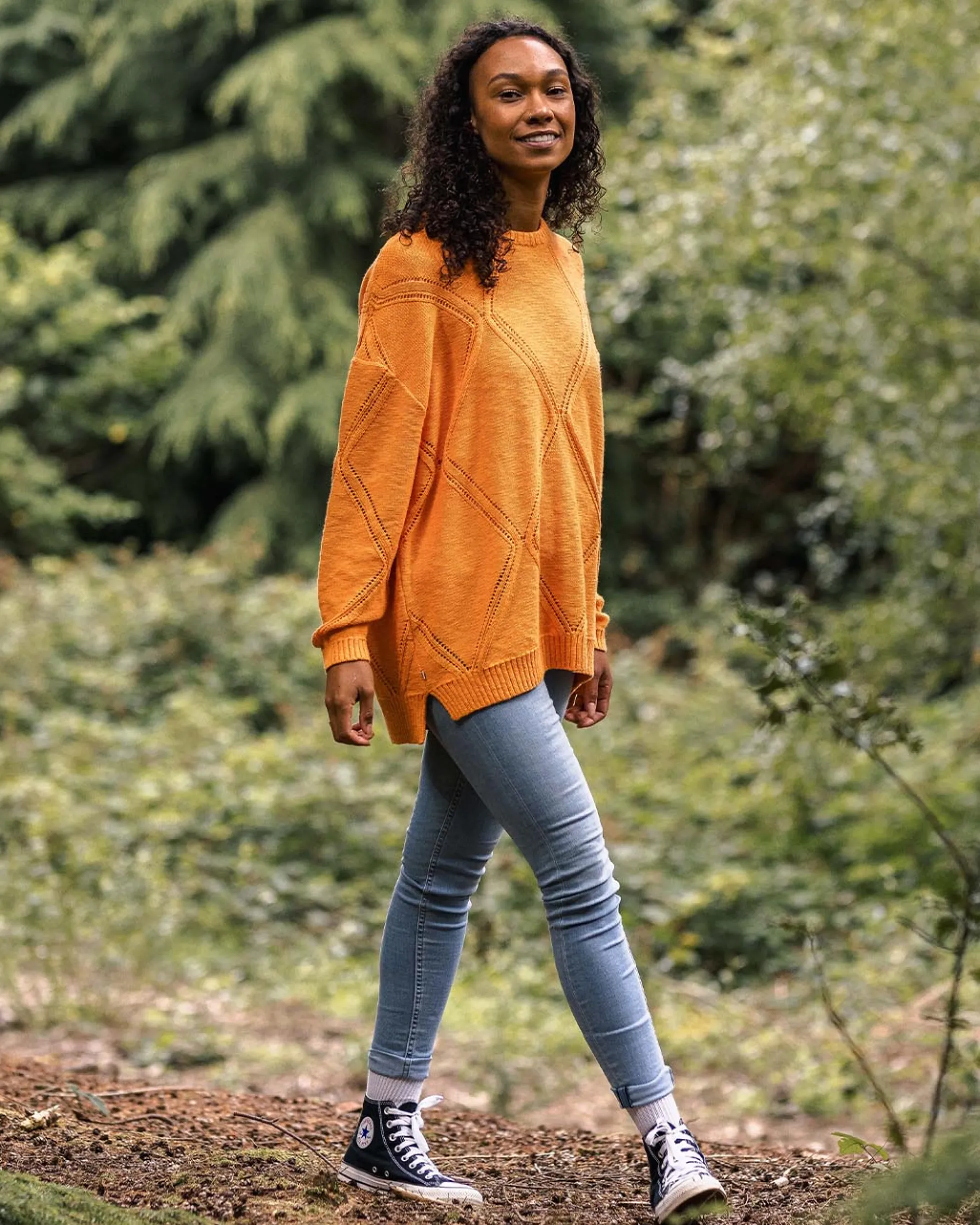 Women's Palm Organic Oversized Knitted Jumper