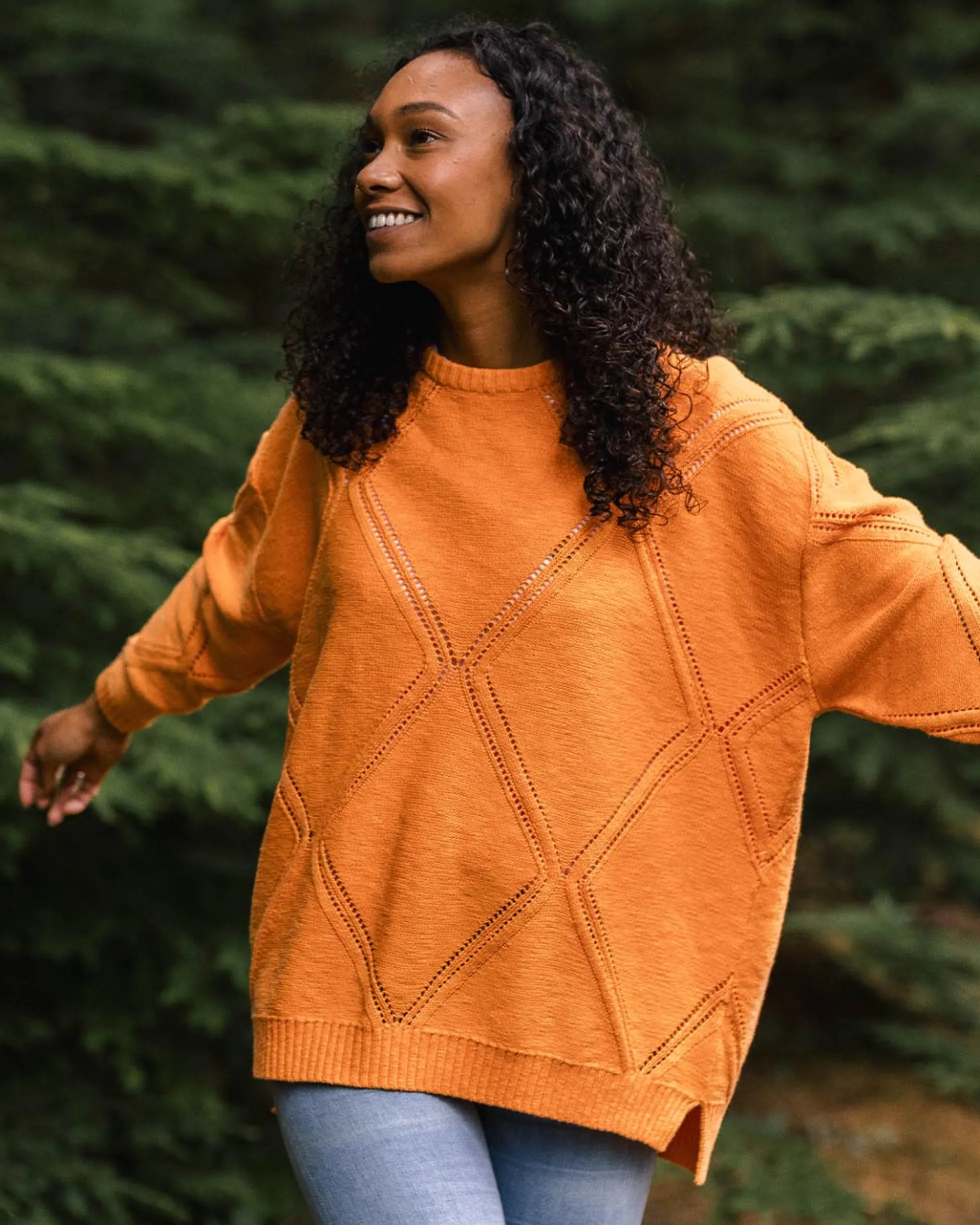 Women's Palm Organic Oversized Knitted Jumper