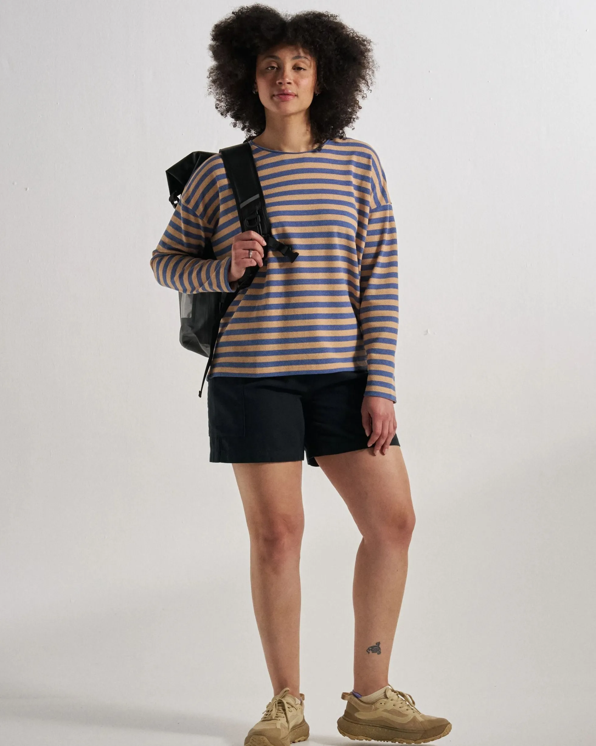 Women's Panorama Striped LS T-Shirt