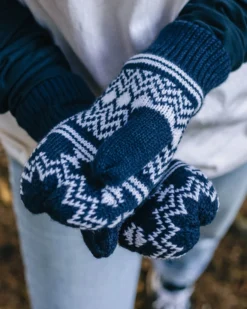 Women's Powder Fleece Lined Acrylic Mittens