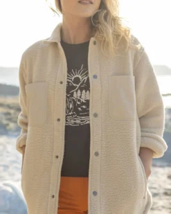 Women's Rappel Sherpa Fleece Oversized Shirt