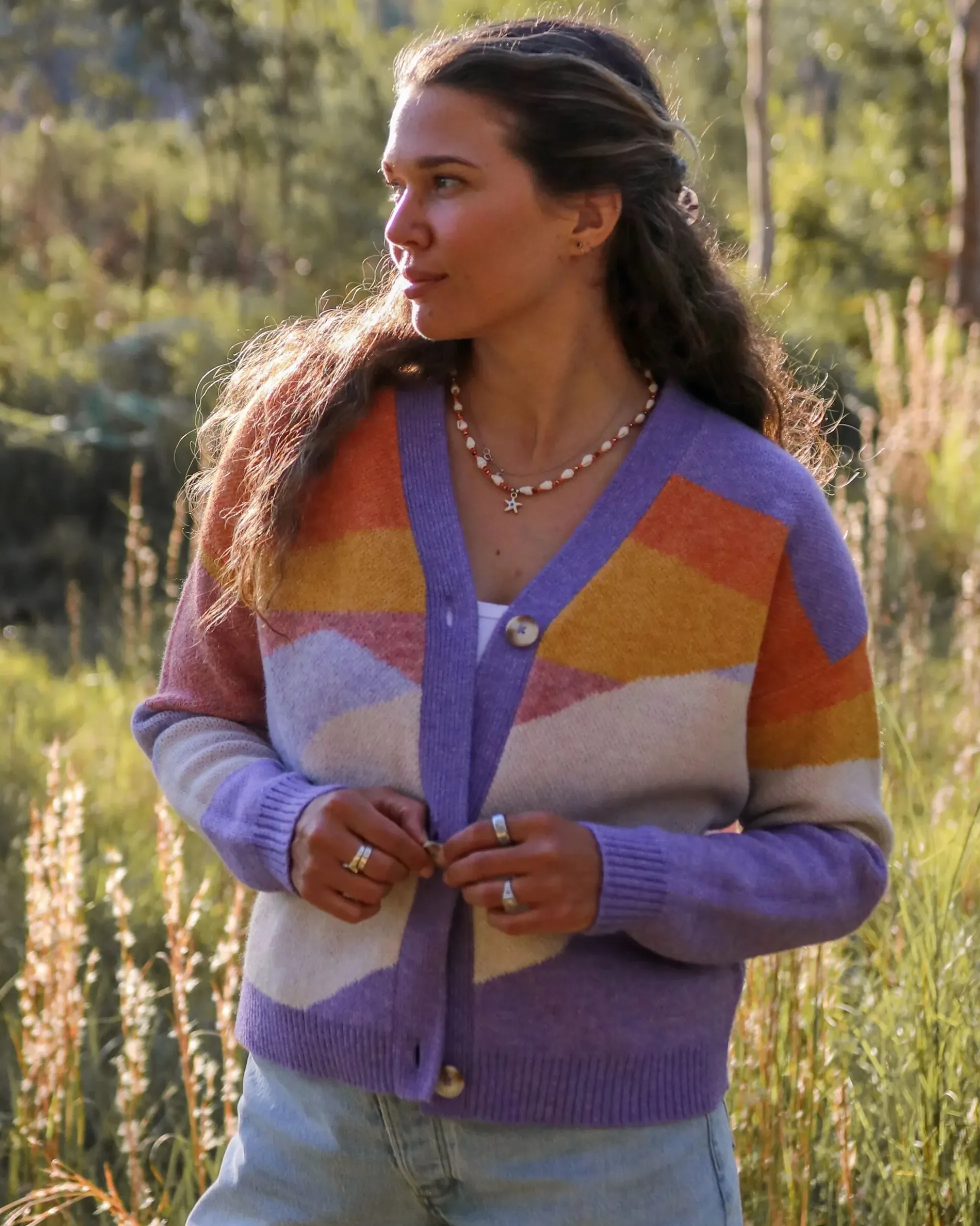 Women's Scenic Knitted Cardigan