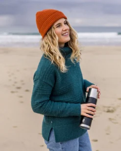 Women's Snug Polo Neck Knitted Jumper