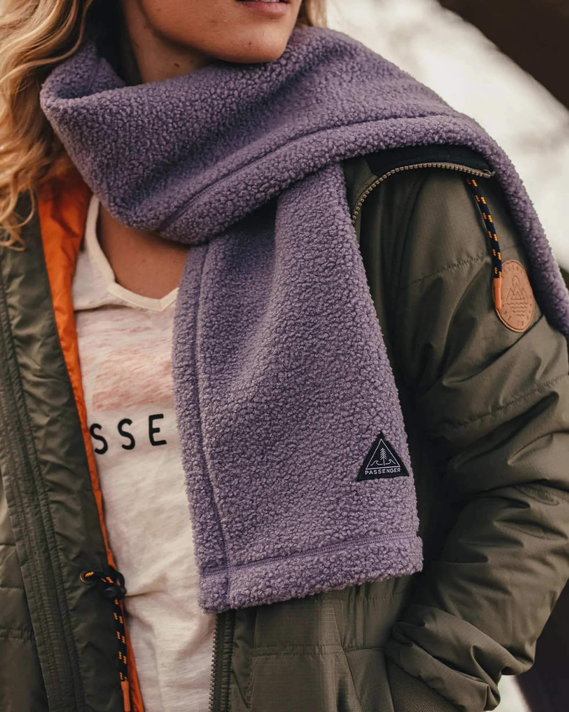 Women's Snug Sherpa Fleece Scarf