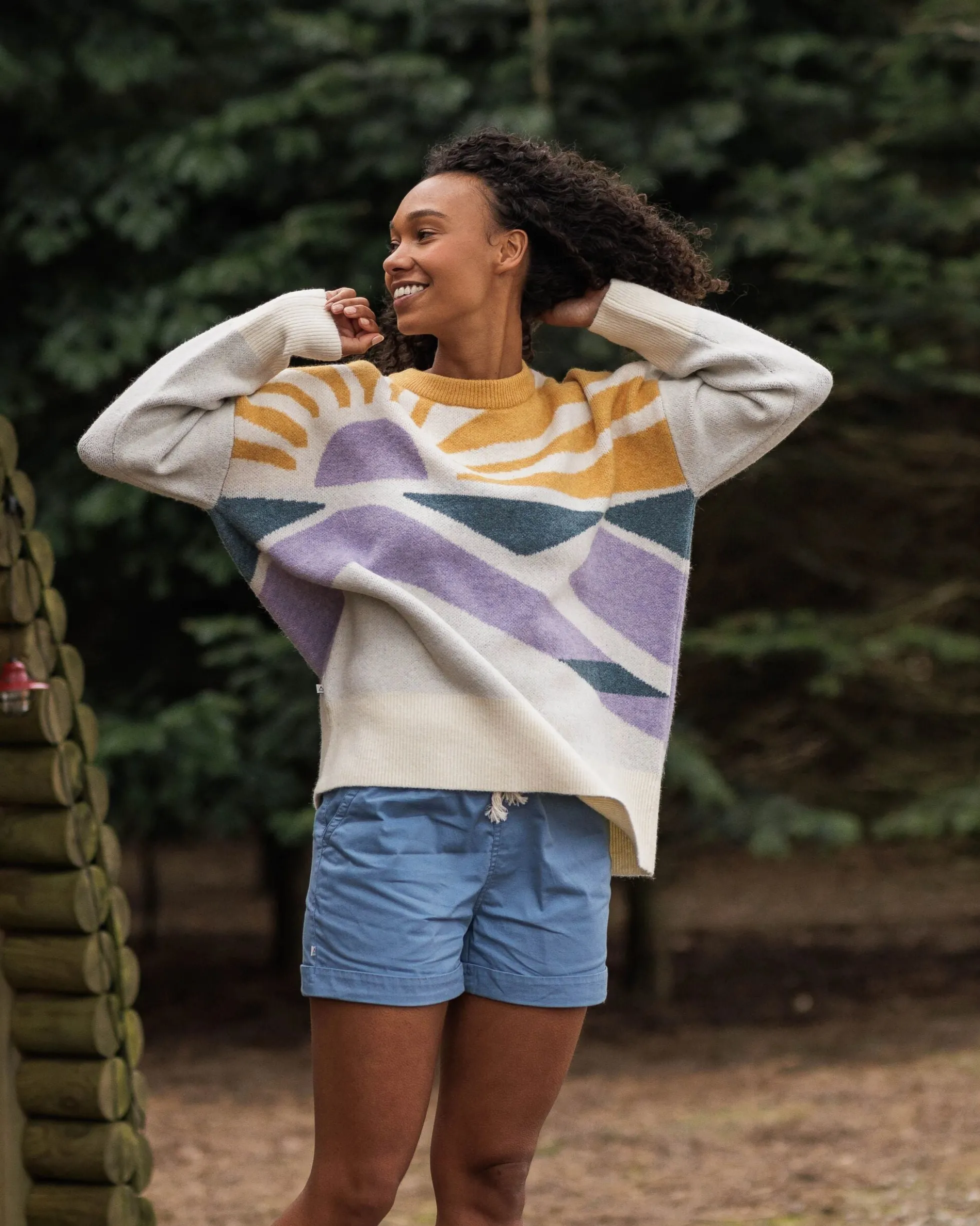 Women's Sunsets Oversized Knitted Jumper