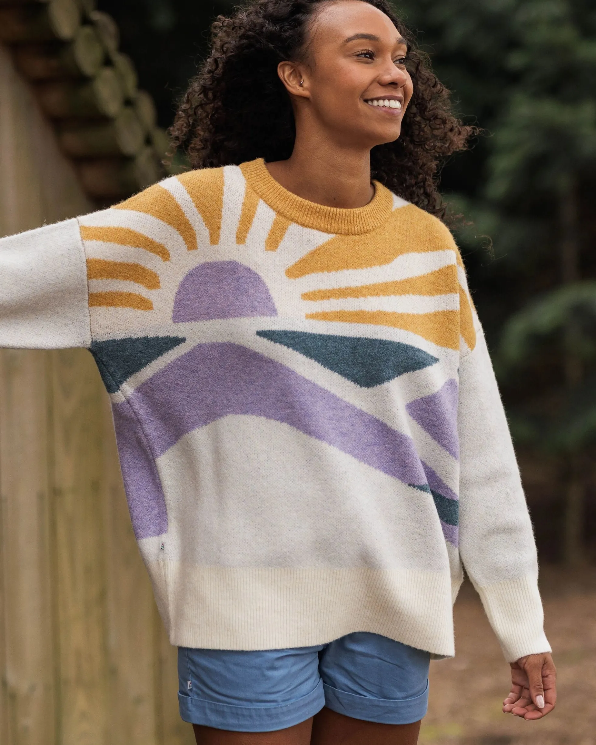 Women's Sunsets Oversized Knitted Jumper