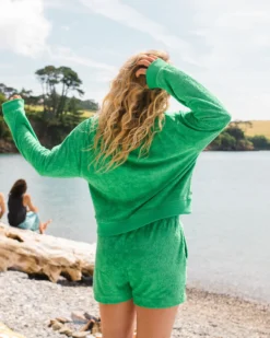 Women's Vibes Textured LS Top