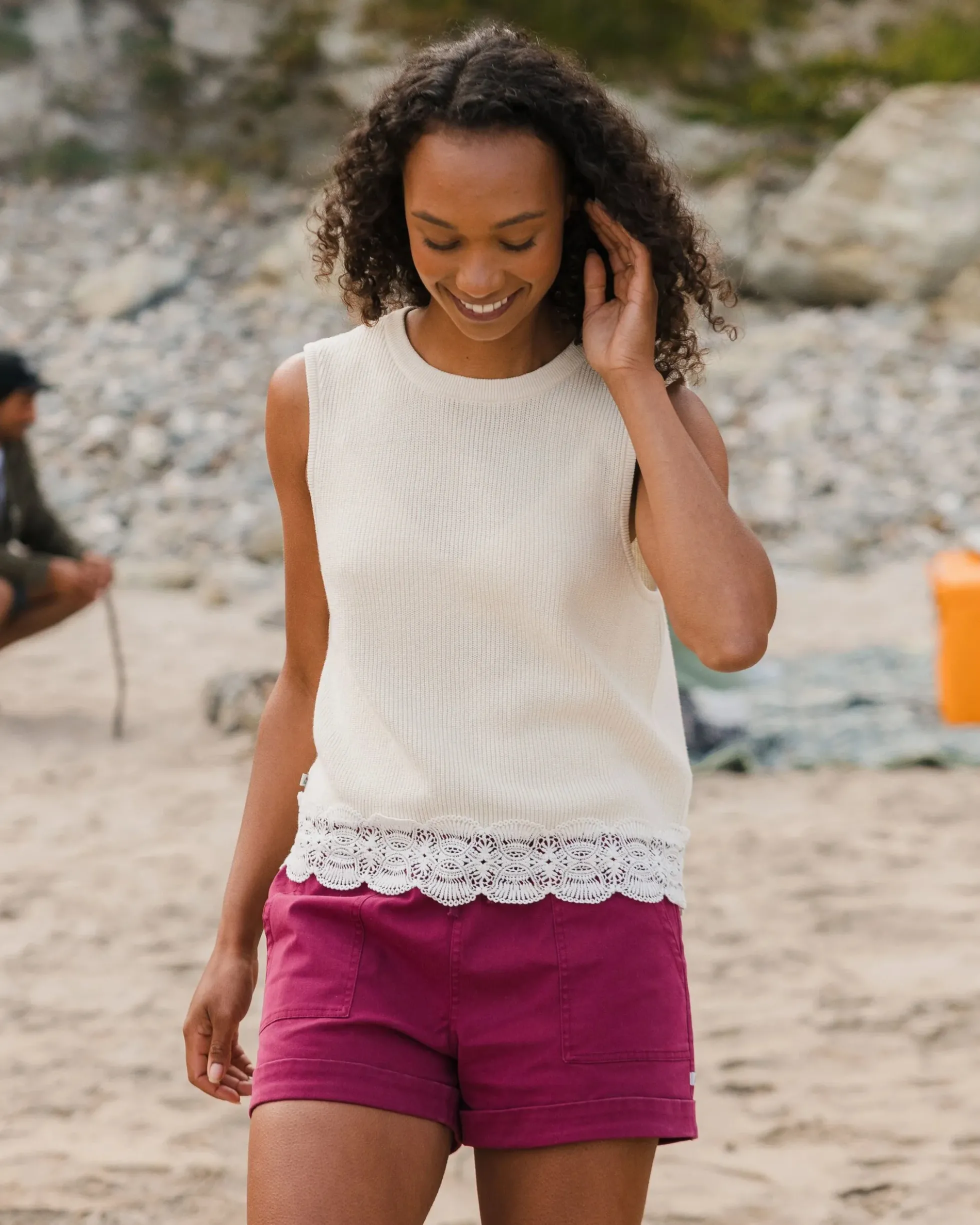 Women's Vintage Organic Knitted Vest