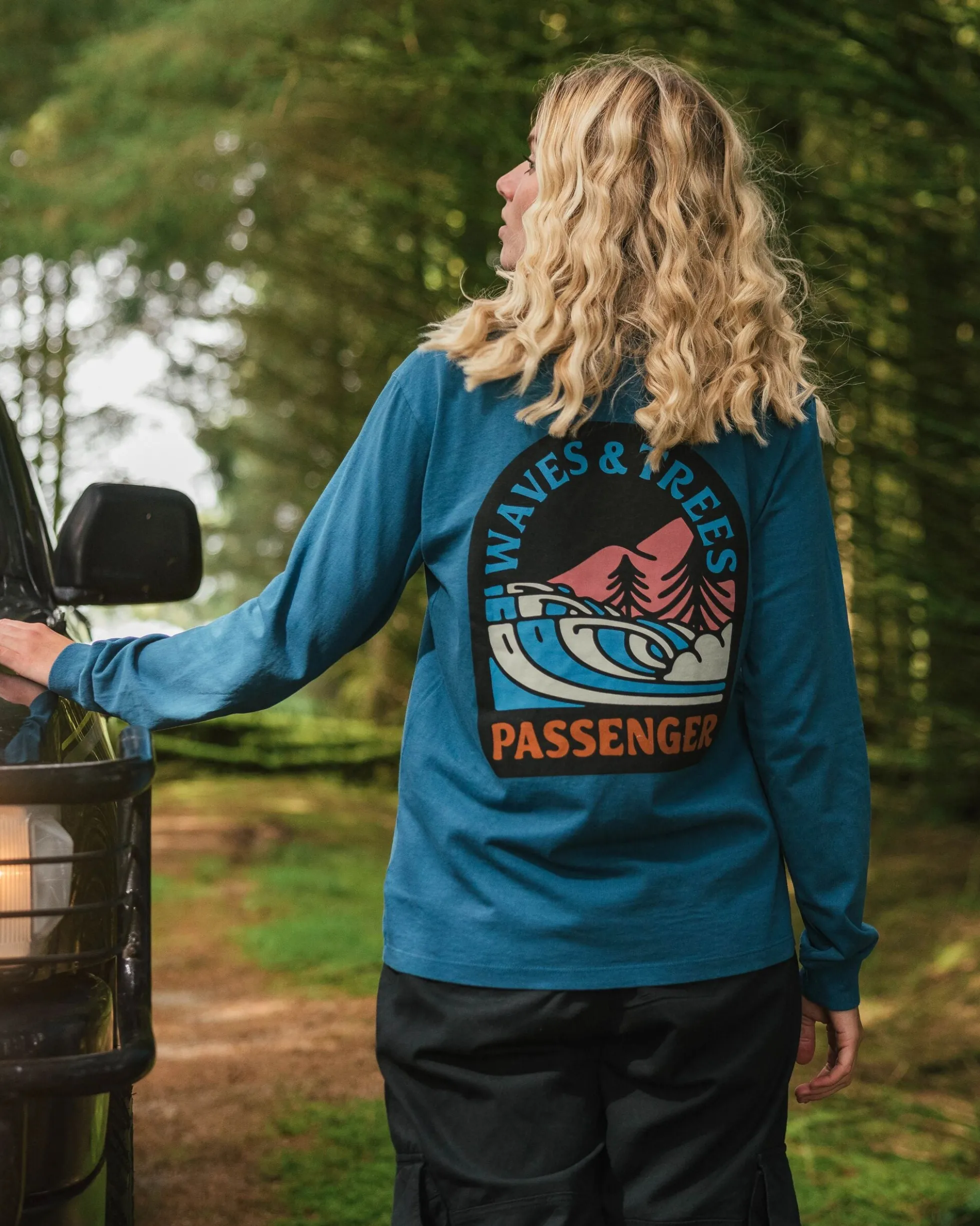 Women's Waves & Trees LS T-Shirt